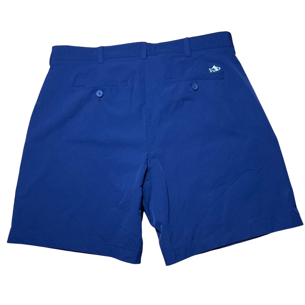 Fish Hippie Drift Shorts Mens 36 Navy Blue Performance Golf Fishing Stretch 0326